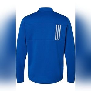 Adidas 3-Stripes Double Knit Quarter-Zip Pullover Men’s LG  Gently used